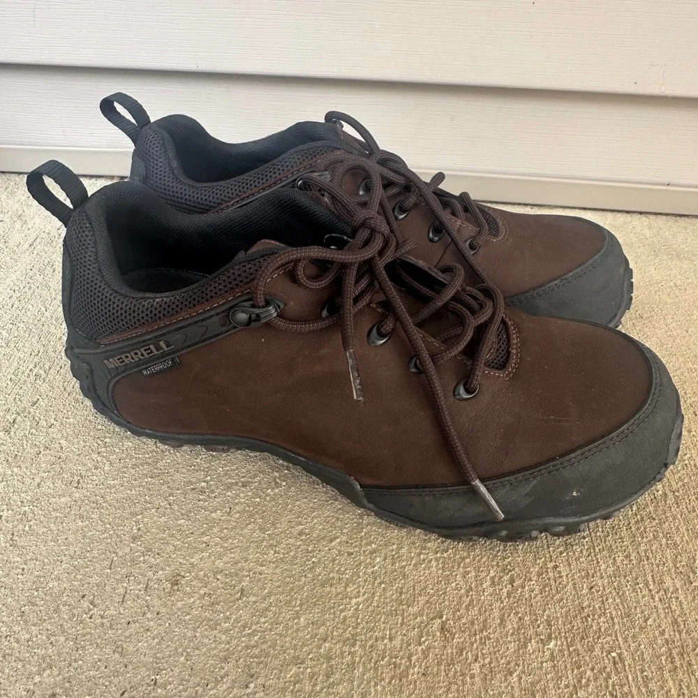 Merrell Work Jungle Moc Leather Composite Toe Waterproof Shoes Espresso J003901